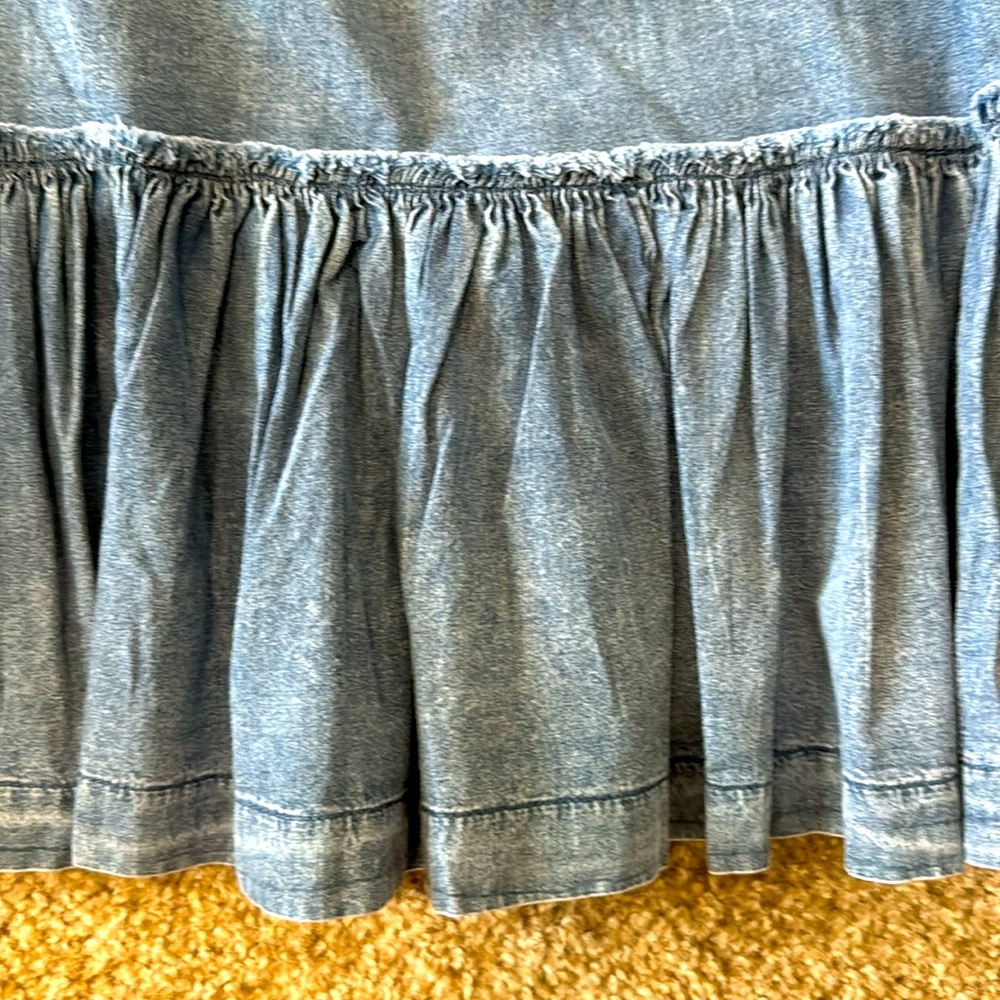 easel Blue Denim Ruffle Sundress - Picture 2 of 5